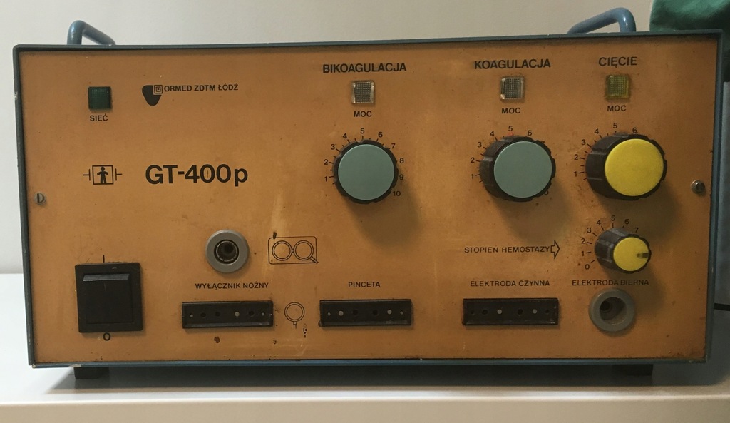 Diatermia GT400P koagulacja, bikoagulacja