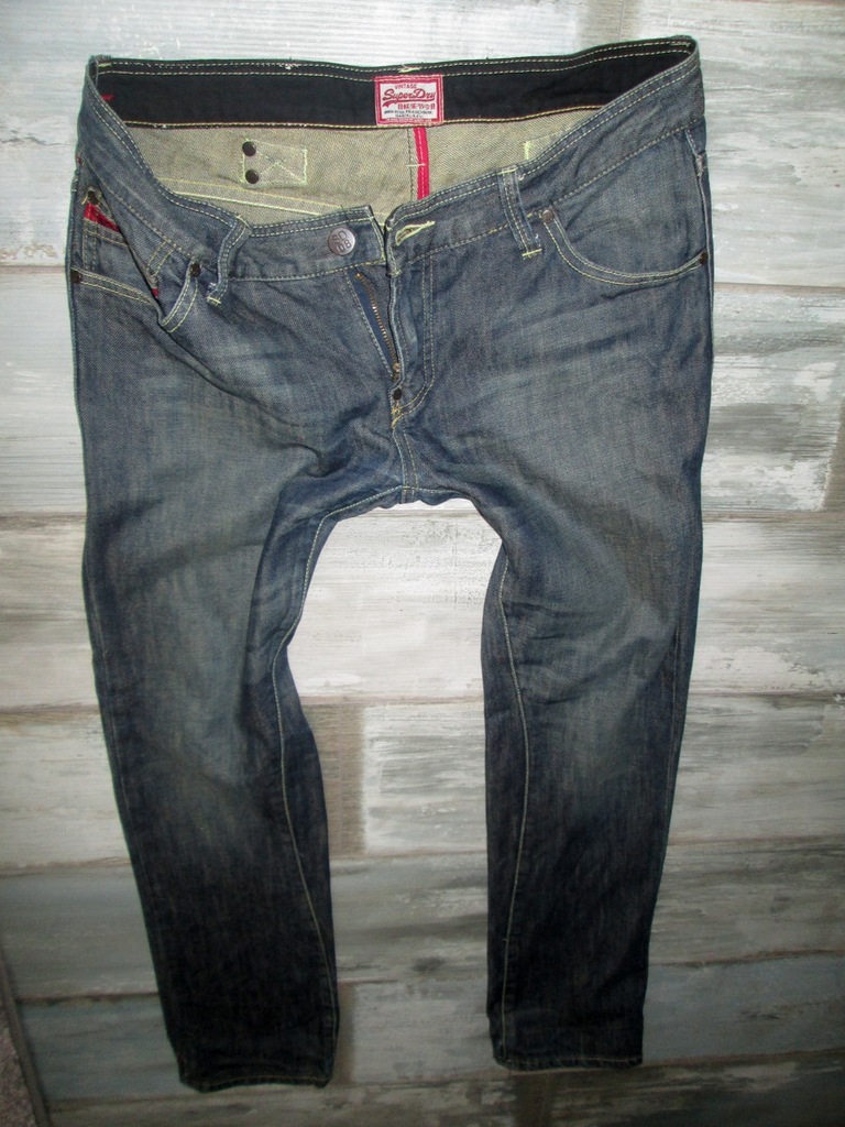 SUPERDRY przecierane jeans męskie W32L32