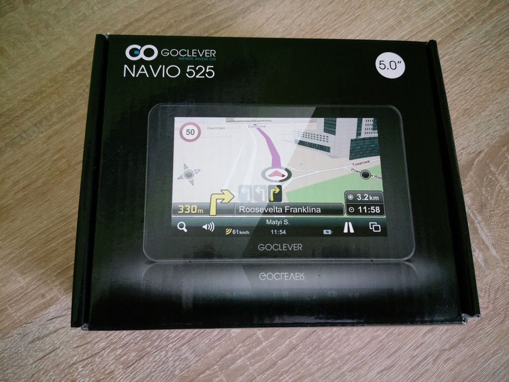 Nawigacja GoClever Navio 525 cały zestaw AutoMapa