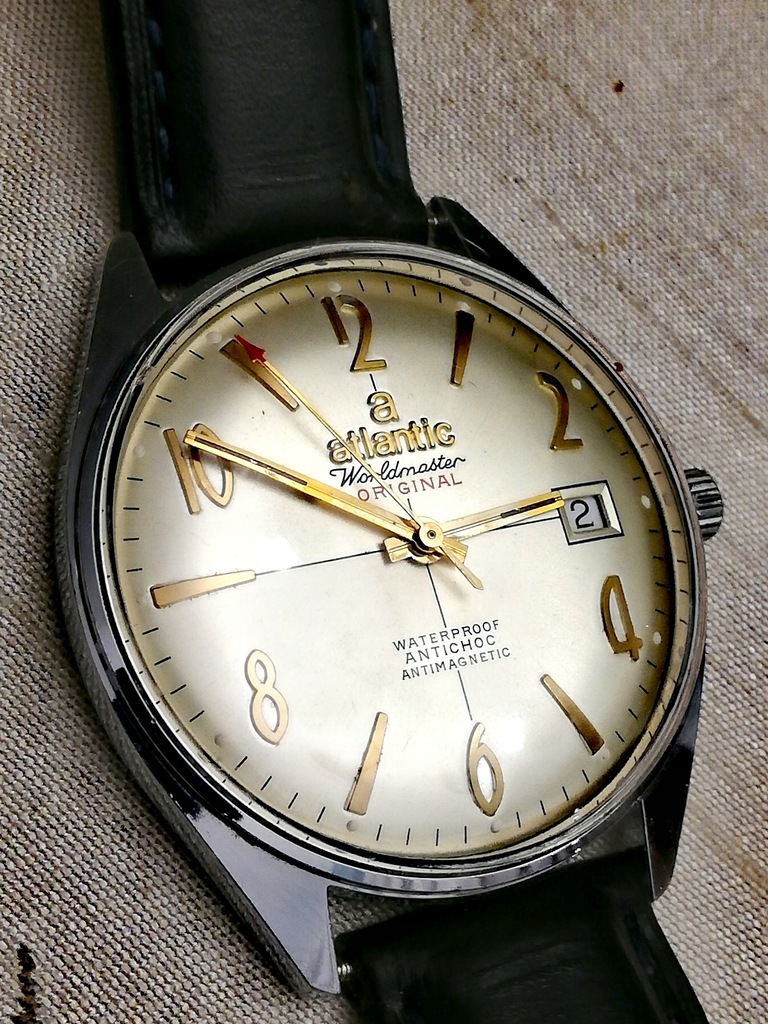 Zegarek Atlantic Worldmaster data piękna tarcza