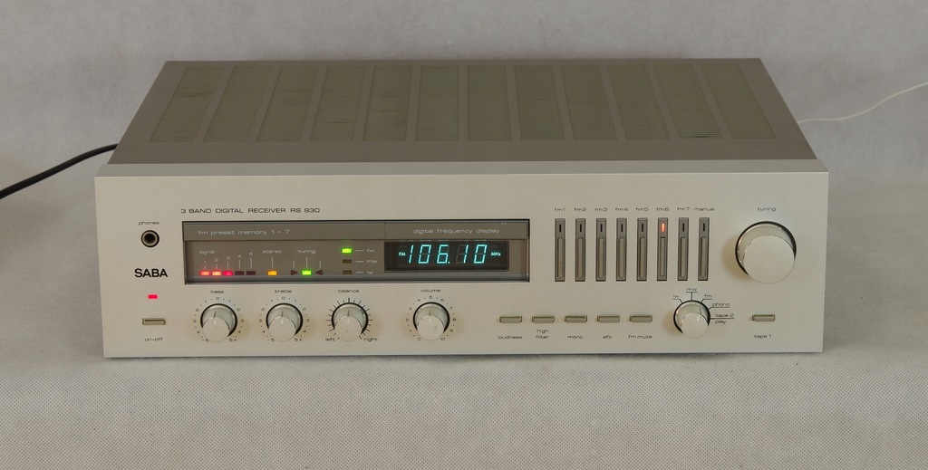 Saba RS 930 amplituner z programatorem Sprawny BDB