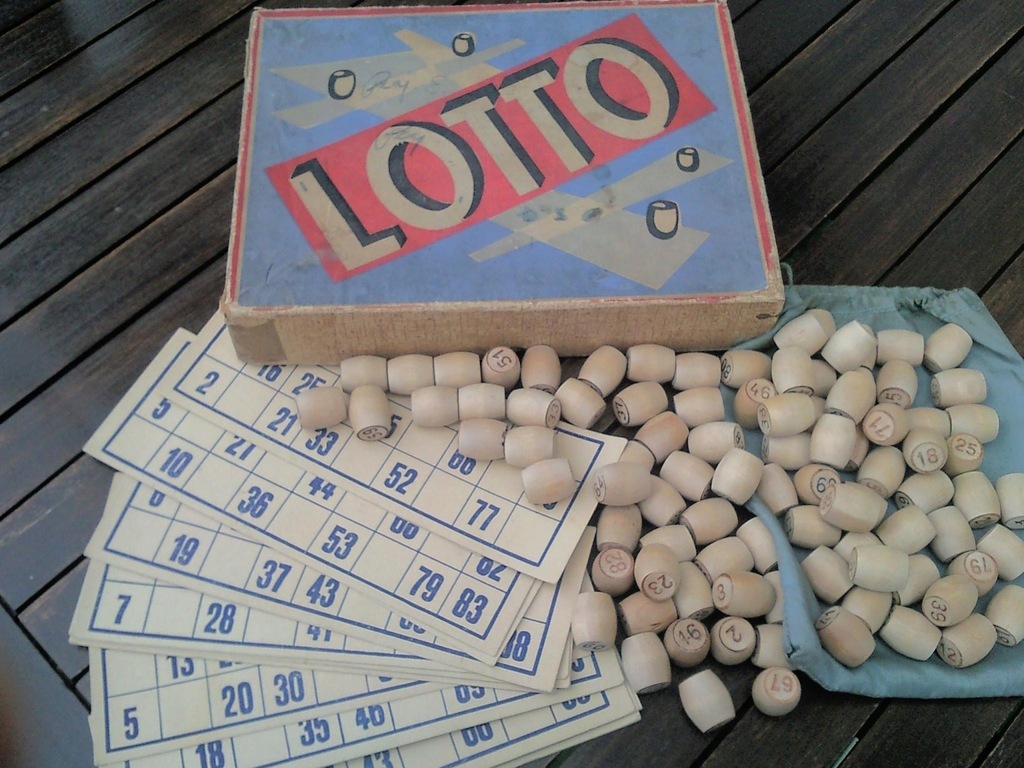 STARA GRA PLANSZOWA LOTTO , WCZESNY PRL !!!