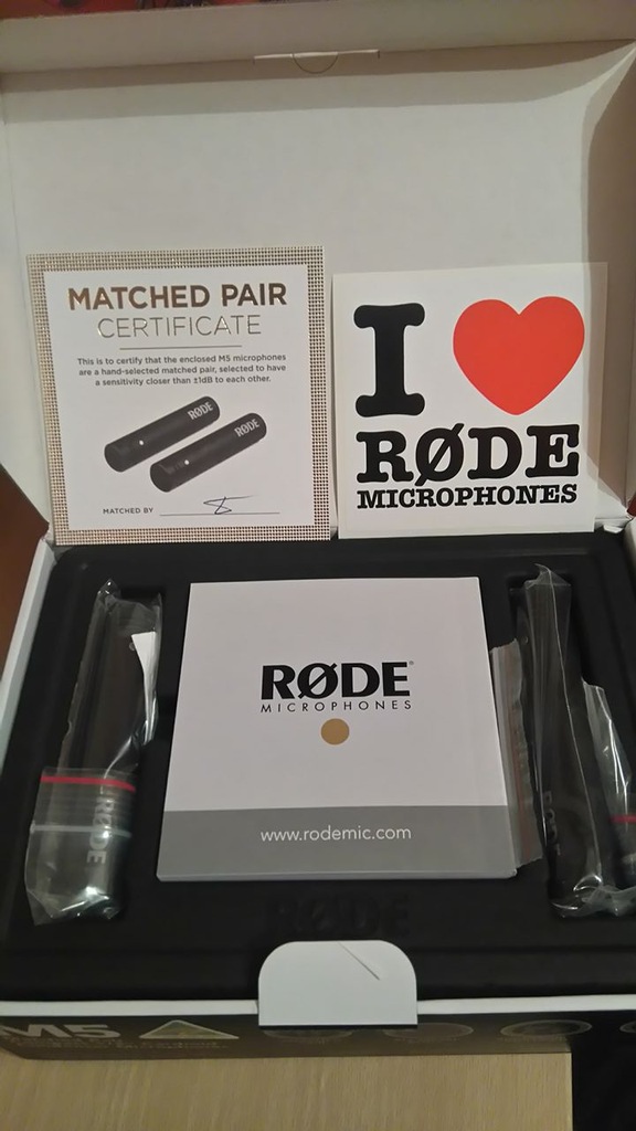 Mikrofony pojemnościowe RODE M5 PAIR [NOWE]