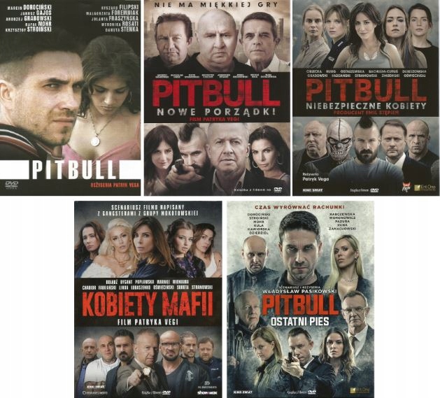 PITBULL 1+2+3+4+5 / komplet 5 x DVD