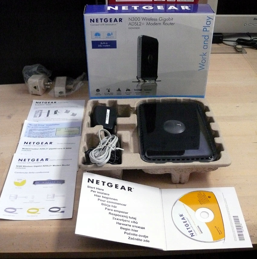 ROUTER NETGEAR DGN3500 LAN 1GB neostrada, netia