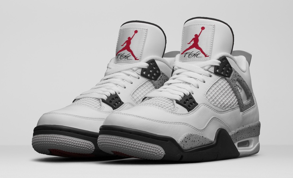 NIKE AIR JORDAN 4 IV RETRO OG WHITE CEMENT r. 44 7675859369