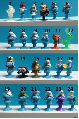 Stikeez SMERFY LIDL, Stikez, Stikeezy,Stikezy NOWE