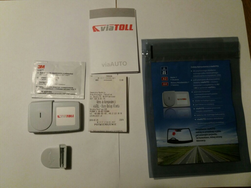 ViaAuto via auto viatoll na autostrade A2 A4 20 zł