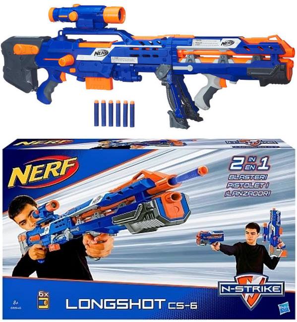 2w1 KARABIN NERF LONGSHOT CS-6 B5540