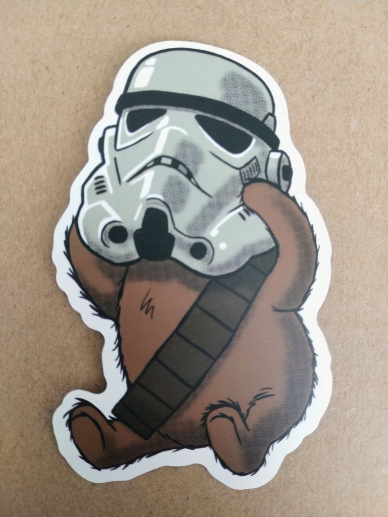 Naklejka Sticker Gwiezdne Wojny Trooper Ewookie
