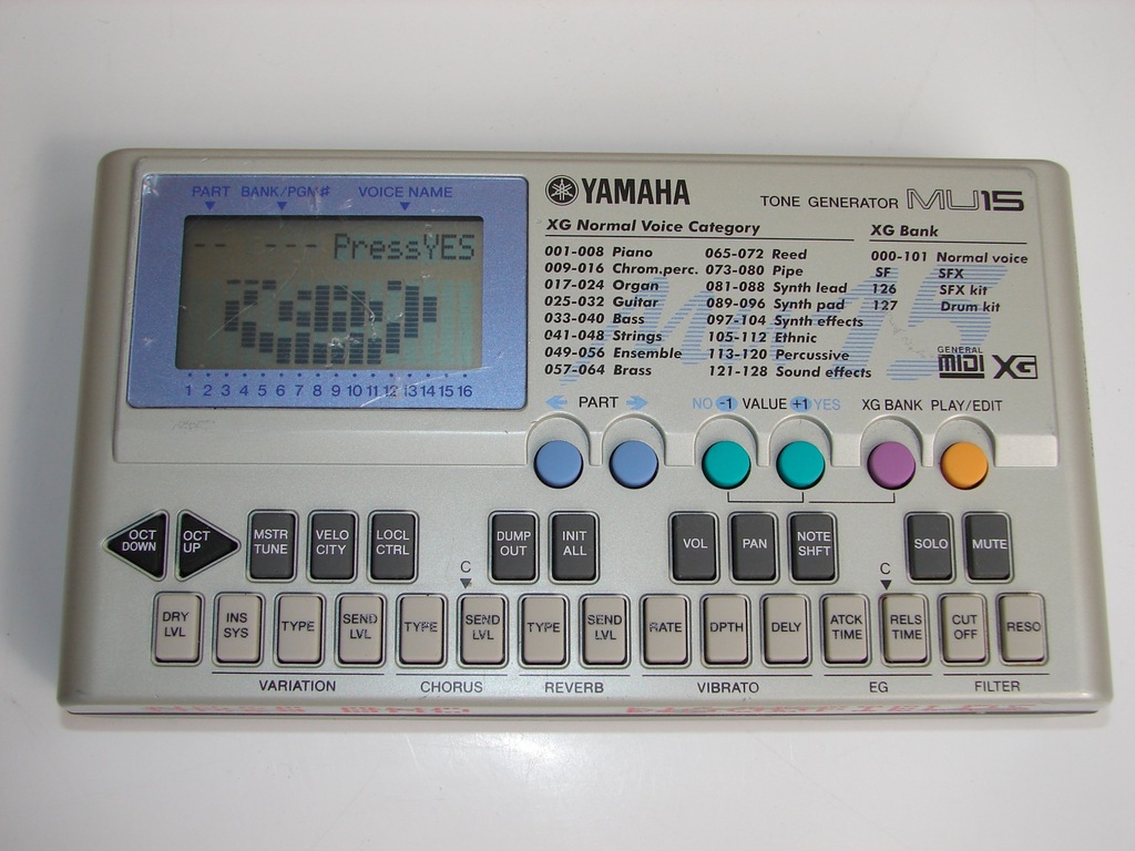 YAMAHA MU15 moduł brzmieniowy GM GS polifonia 32gł - 7362175589