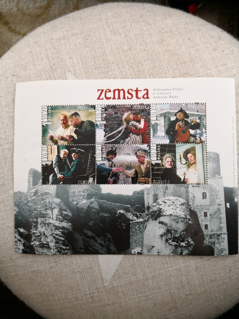 Znaczki ZEMSTA Aleksandra Fredry