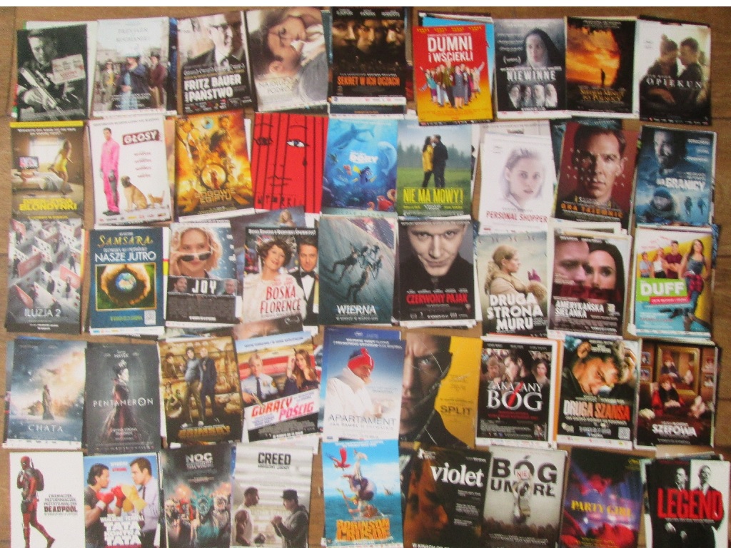 ULOTKI KINOWE - FILMOWE - 550 RÓŻNYCH ULOTEK !!!