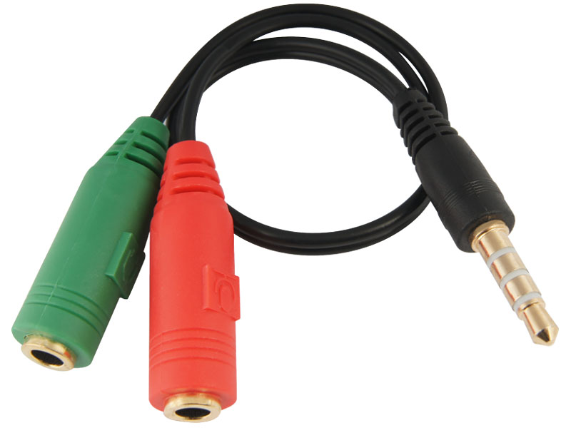 Kabel Adapter 2 x Mini Jack 3,5 mm Audio 4 PIN 7032852735 oficjalne