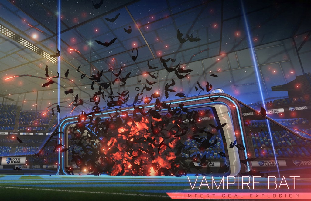 Rocket League PC Vampire Bat eksplozja po golu