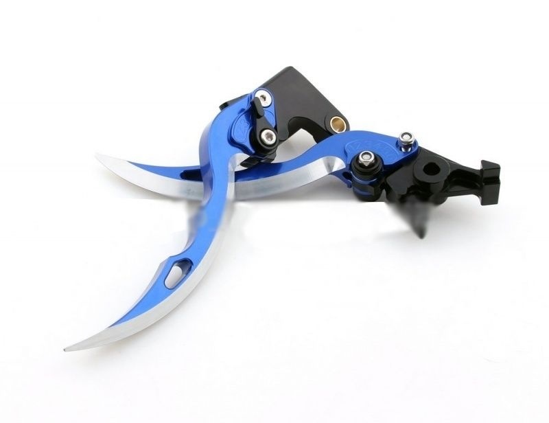Klamki motocyklowe BLADE niebieskie TUNING