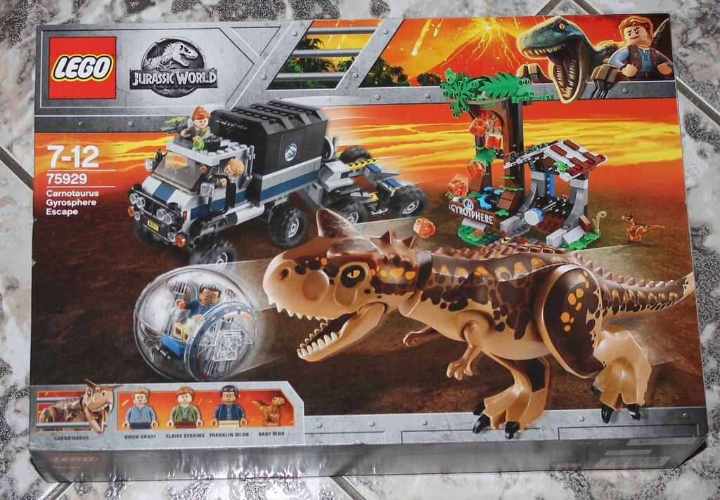 LEGO JURASSIC WORLD 75929 UCIECZKA PRZED KARNOTAUR