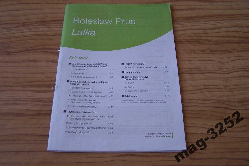 Lalka Najważniejsze Informacje Na Sprawdzian LALKA TESTY SPRAWDZIANY Z LEKTURY PONAD SŁOWAMI - 6685366403