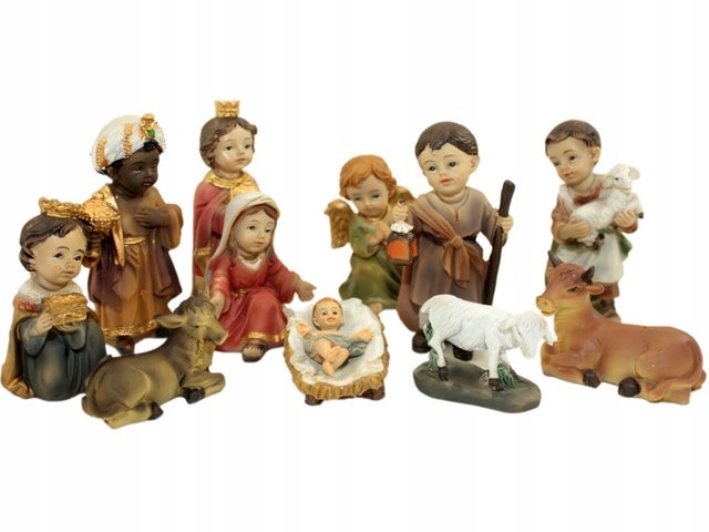 Dzieciece Figurki Do Szopki Komplet 12 Figurek 7cm 7643151473 Oficjalne Archiwum Allegro