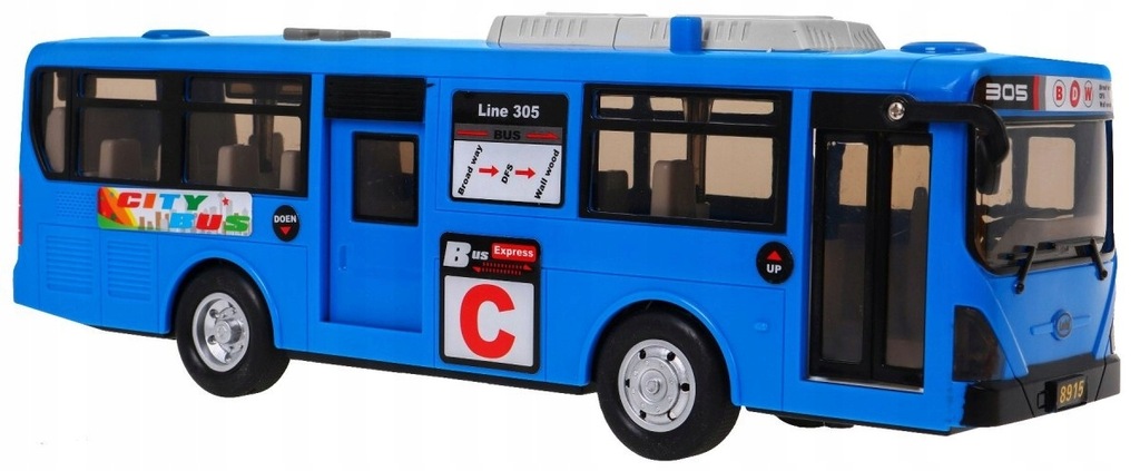 Autobus z dźwiękami School Bus niebieski
