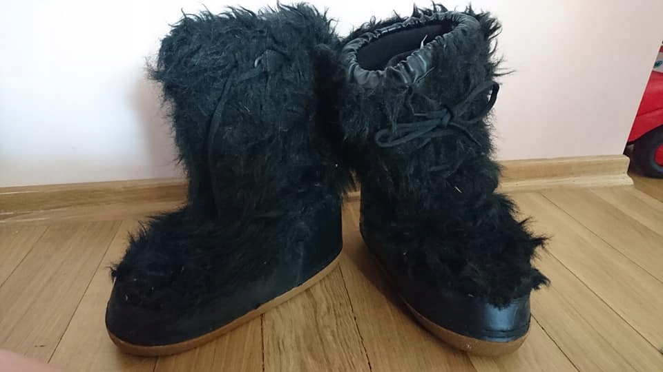 Śniegowce futrzane 41-42 futro buty po nartach hit