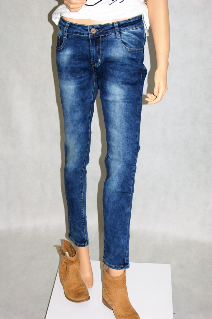 SPODNIE JEANS DAMSKIE Z PRZETARCIAMI 28 - 6988866593 - Oficjalne ...