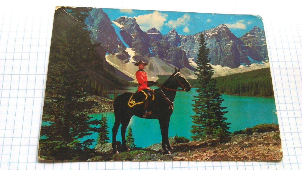 Kanada pocztowka post card Royal Canadian Police