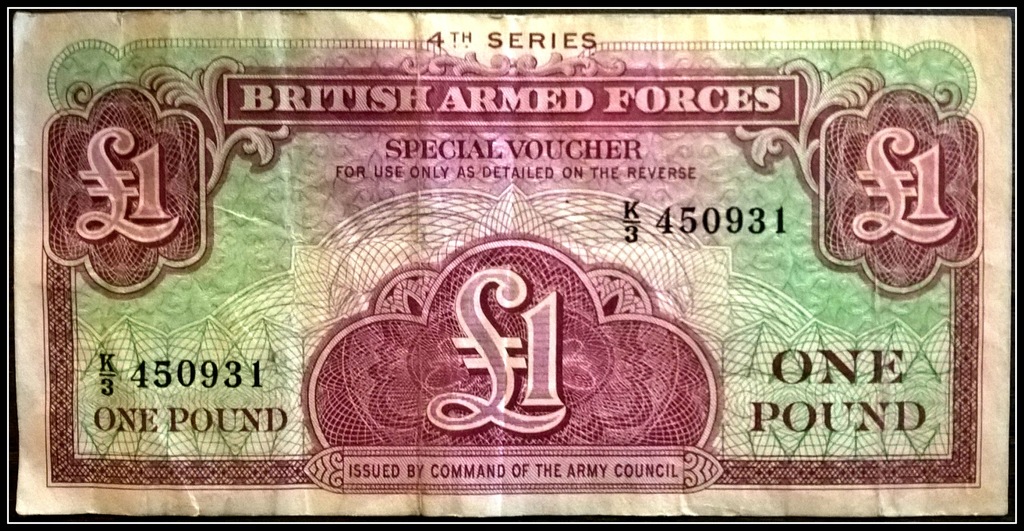 Banknot British Armed Forces 1 Funt