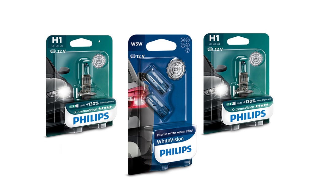 Philips Żarówki H1 X-treme Vision +130% Światła - 7285474753 ...