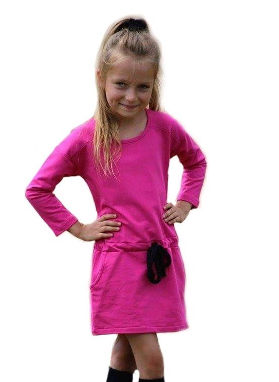 Sukienka dziewczęca różowa Qba kids 134