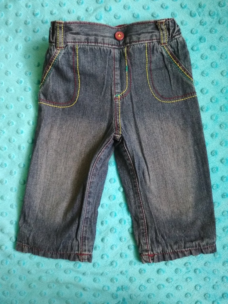 Jeansowe spodnie rozmiar 68 - 74 George