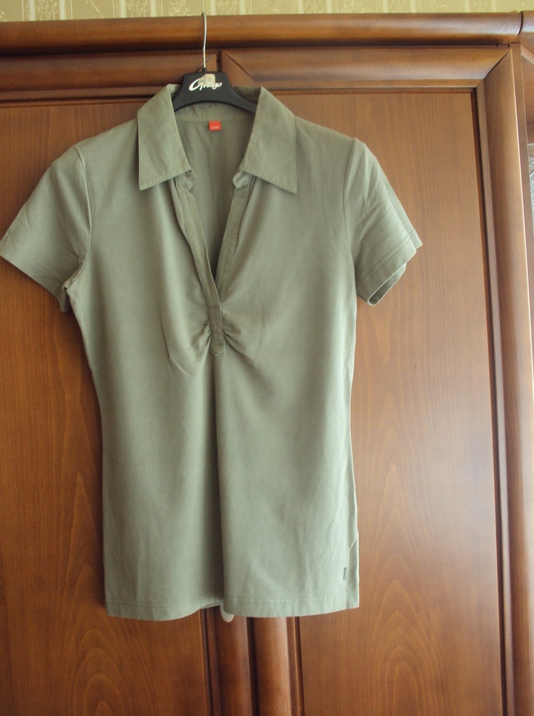 ESPRIT bluzka zieleń khaki coton j.nowa L 40/42