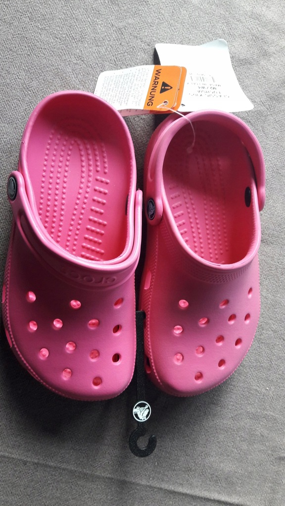 klapki crocs roz. 33-34 nowe fuksja