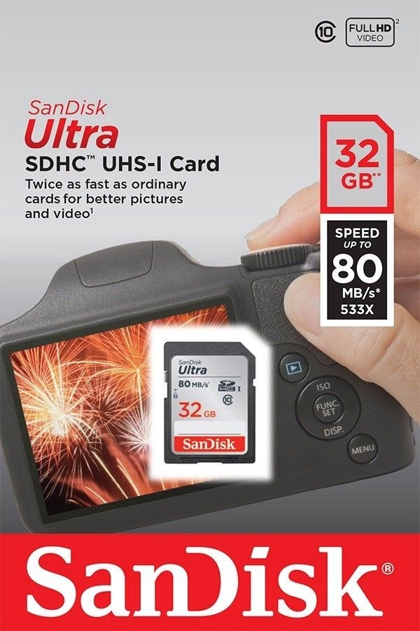 SanDisk Ultra SDHC 32GB 80MB/s UHS-I Class 10