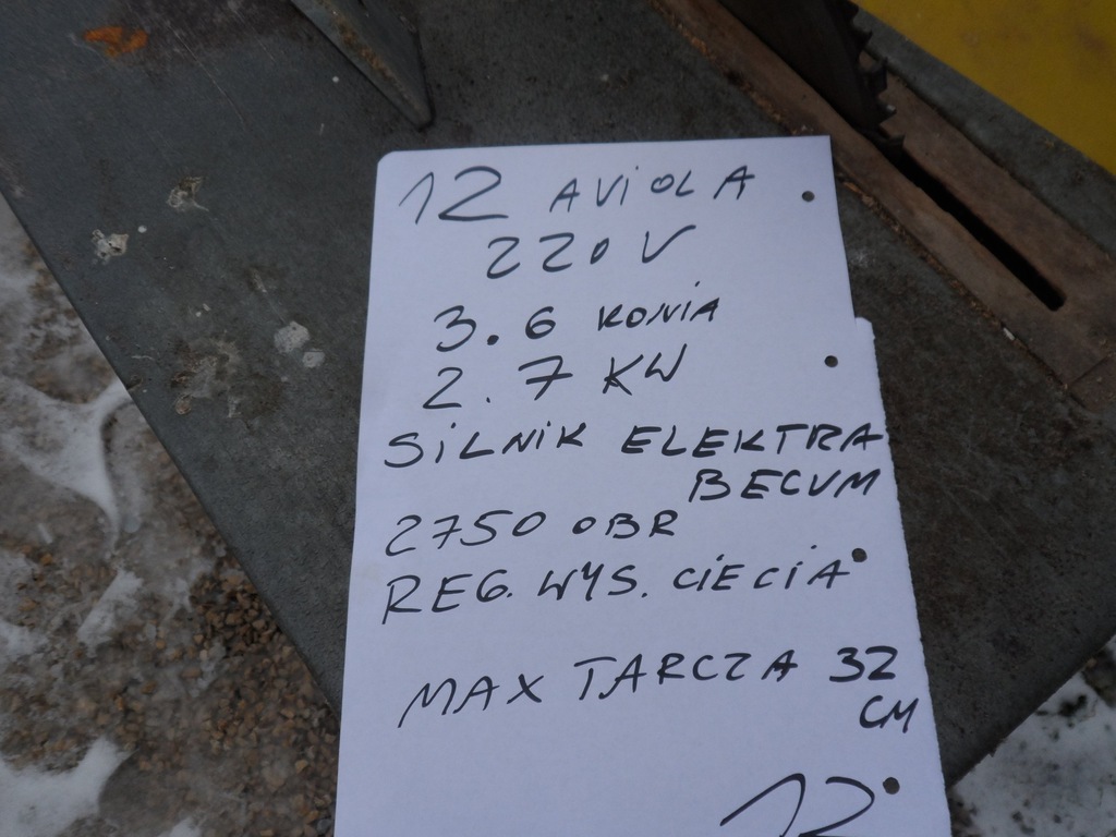 krajzega cyrkularka piła stołowa 220v AVIOLA {12]