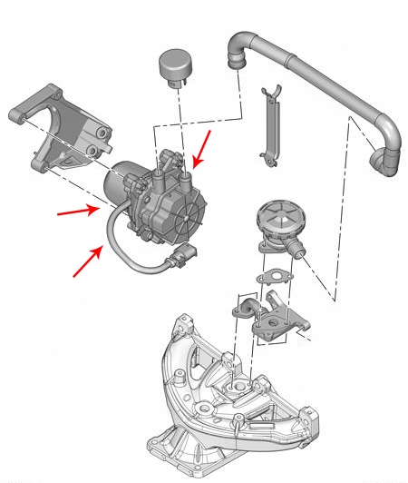 Насос подачи вторичного воздуха пежо 407
