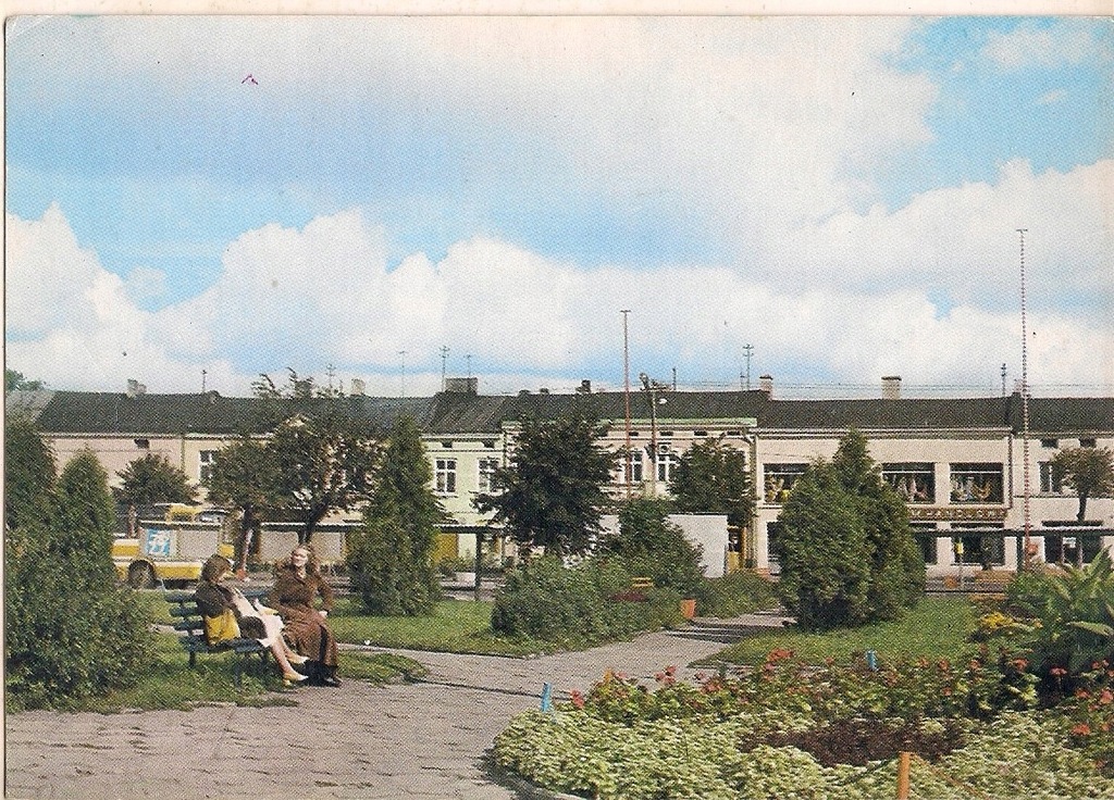 pocztówka ŁASK KOLUMNA Rynek KAW 77