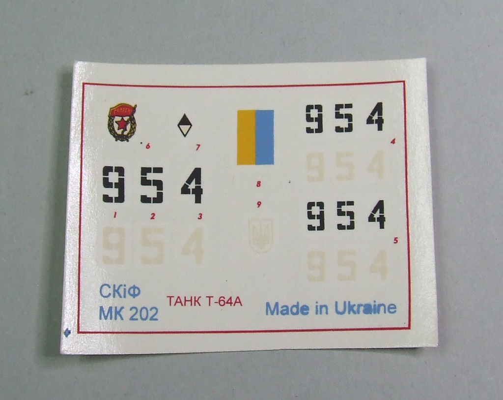T-64A Skif kalka 1/35