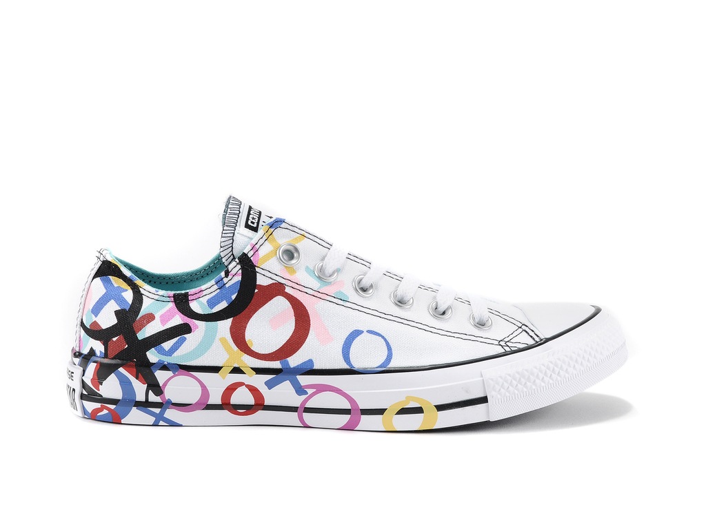 Buty Trampki Niskie Converse 159715 Białe Wzorki