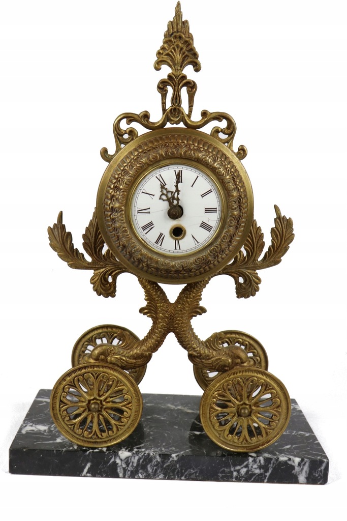Stary zegar kominkowy Karoca 1880 / Antyk