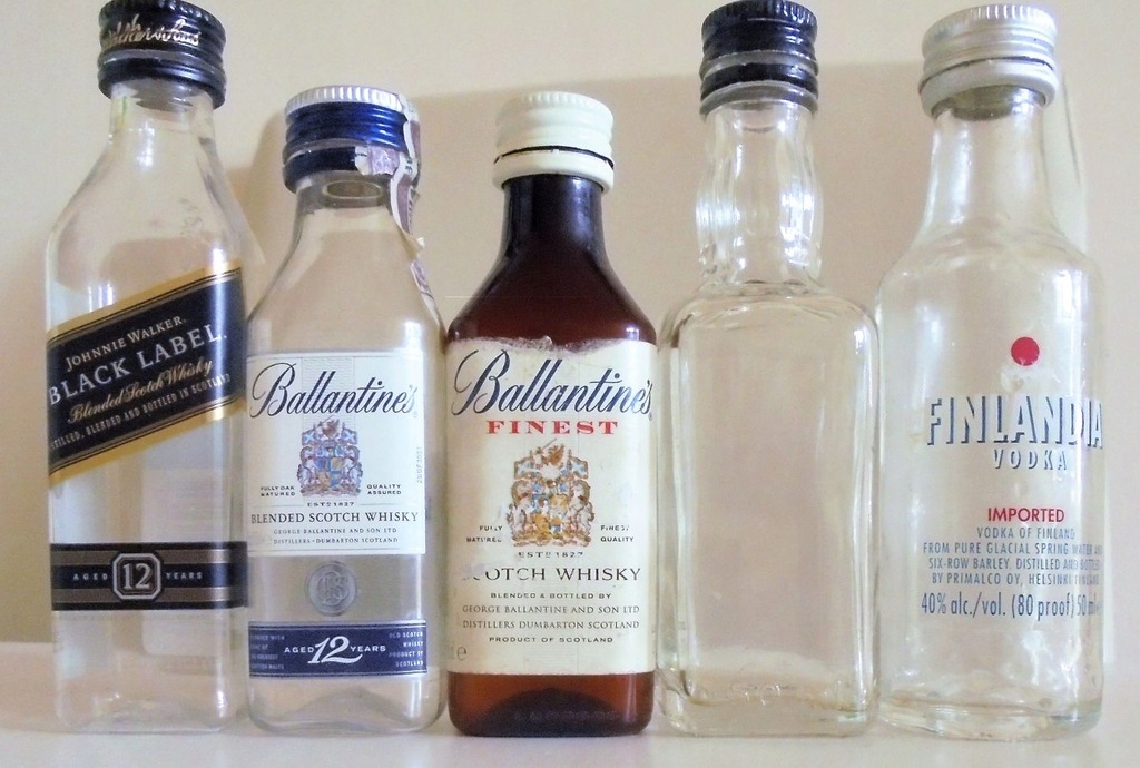 Mini buteleczki whisky wódka butelki