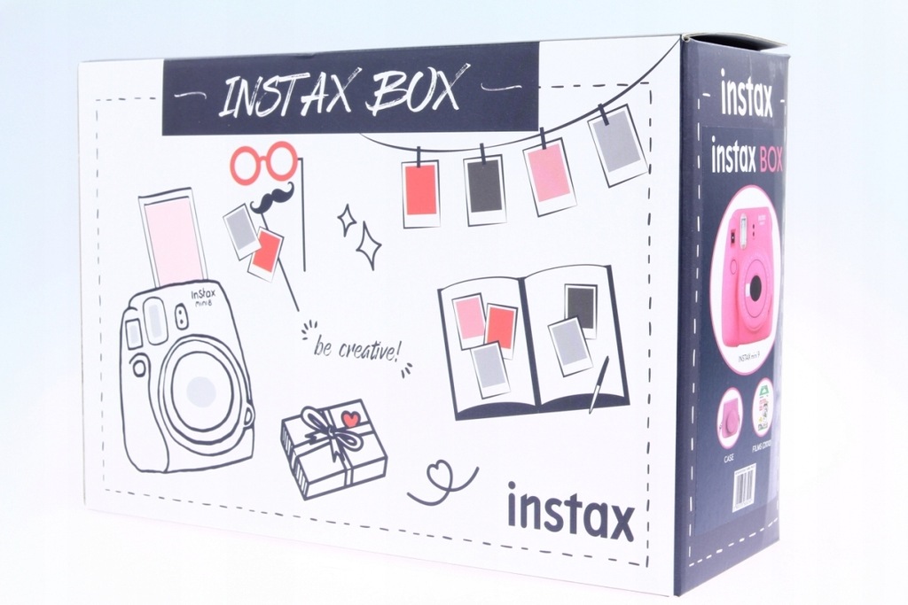 FujiFilm Instax BOX Średni Zestaw 2018 Różowy FVAT