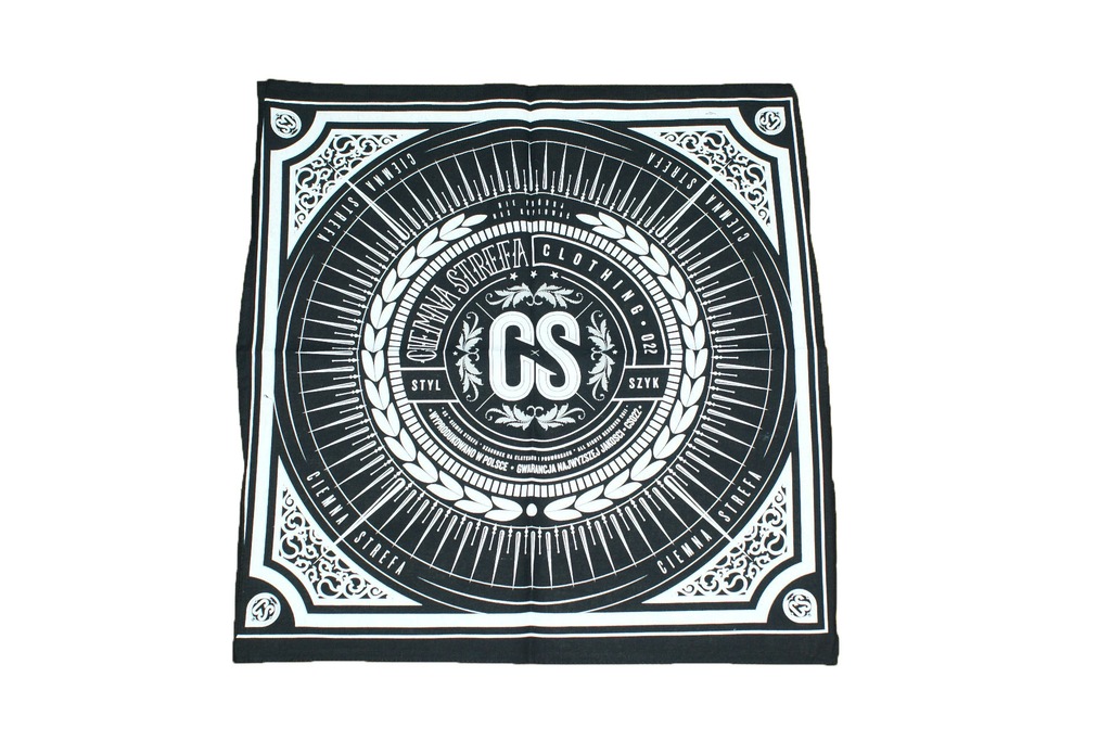 Bandana Ciemna Strefa czarna oryginalna CS bandama