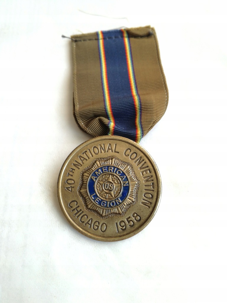 US American Legion Medal - 1958 .