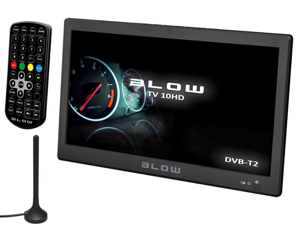 TELEWIZOR SAMOCHODOWY BLOW 10 CALI TV DVB-T HD USB