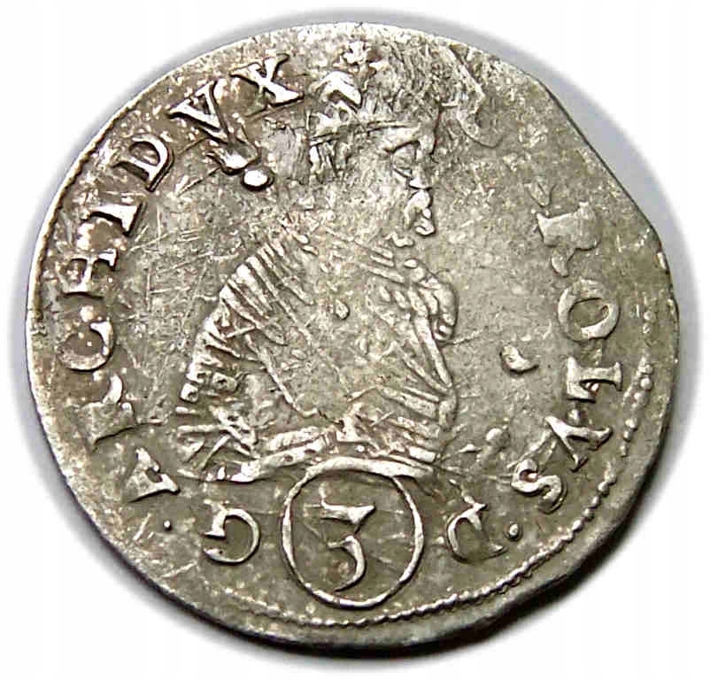 3 krajcary Karol II Styryjski Austria Styria Graz