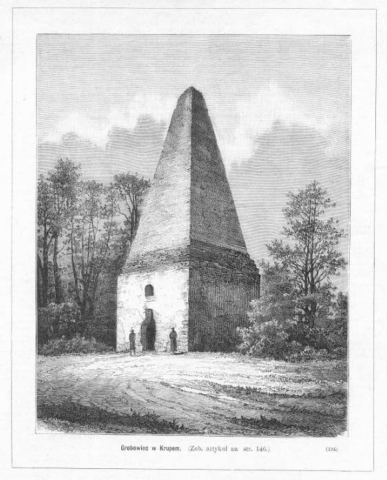 drzeworyt 1883 Krynica Grobowiec Krupe Krasnystaw