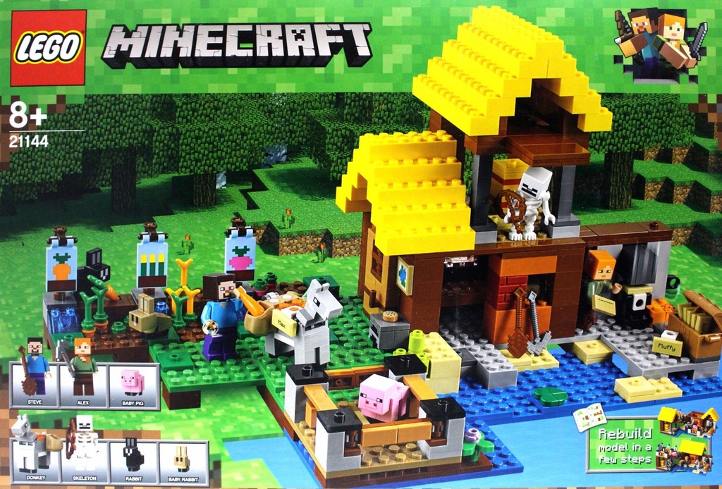 LEGO MINECRAFT WIEJSKA CHATKA (21144) (KLOCKI)