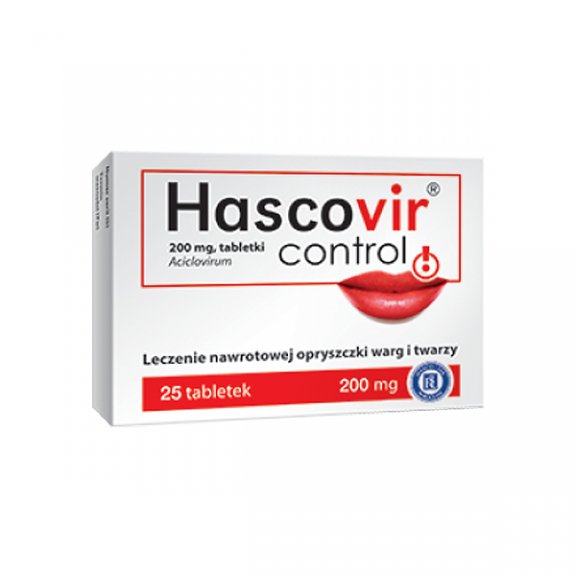 Hascovir Control 0,2 g, 25 tabletek