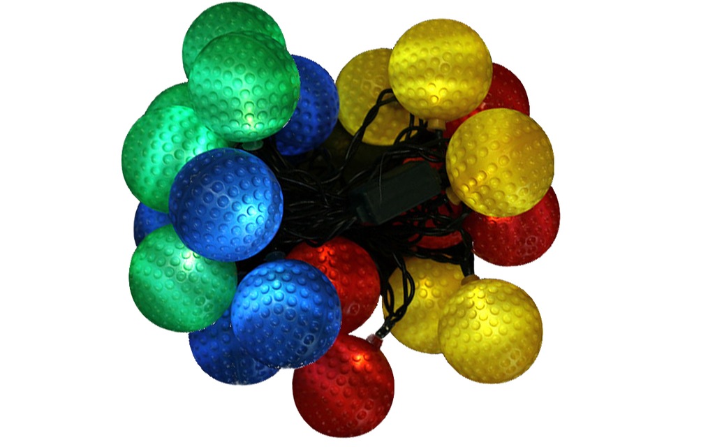 Lampki Choinkowe Piłeczki 20 LED MULTIKOLOR 230V